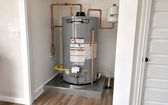 New water heater installation